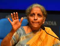 Union Minister for Finance and Corporate Affairs, Nirmala Sitharaman addressing a Post Budget 2021 Press Conference, in New Delhi, India on 1st February 2021. (Photo: Tribhuvan Tiwari/Outlook). Union Minister for Finance and Corporate Affairs, Nirmala Sitharaman addressing a Post Budget 2021 Press Conference, in New Delhi, India on 1st February 2021. (Photo: Tribhuvan Tiwari/Outlook).